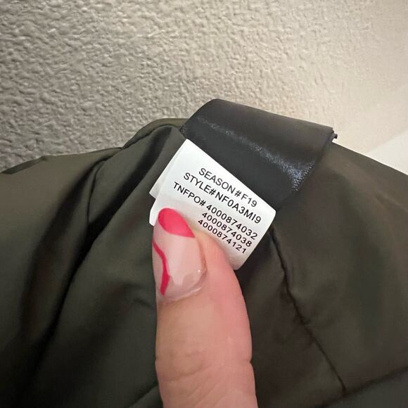 The North Face Jacket Zoomie Womens XS Dark Olive Green Utility Cinch Outdoor - Picture 7 of 9